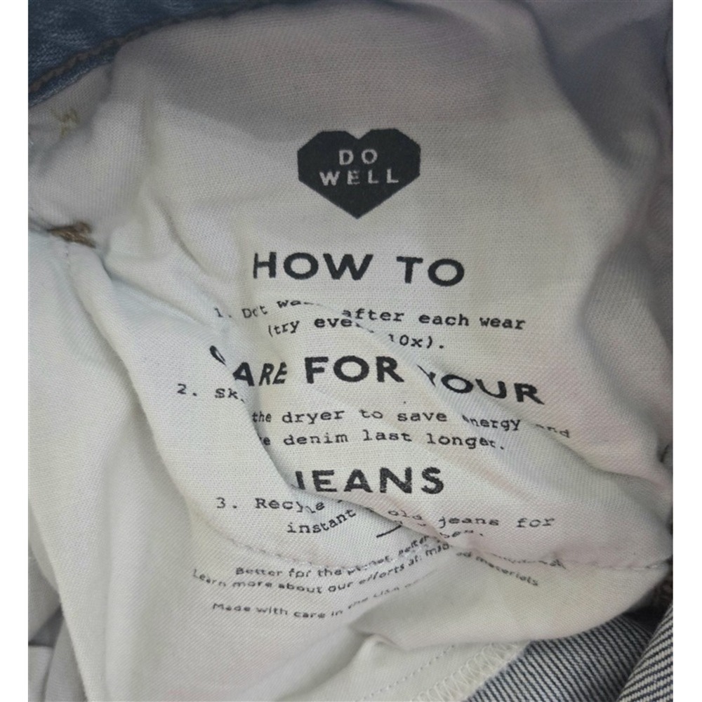 NWOTD Madewell 24P Perfect Vintage Straight Exposed Button Blue Jeans 130114 - Picture 2 of 6